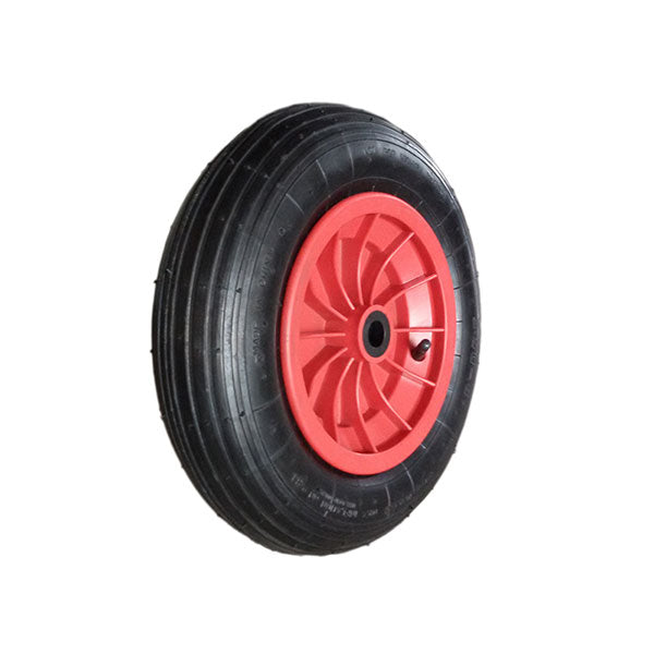 Roues pneumatiques avec bande de roulement A et centre en plastique pour brouettes - Pièces de rechange pour roues PR4.00-8 - 16 Roues pneumatiques avec bande de roulement A et centre en plastique pour brouettes - Pièces de rechange pour roues PR4.00-8 - 16